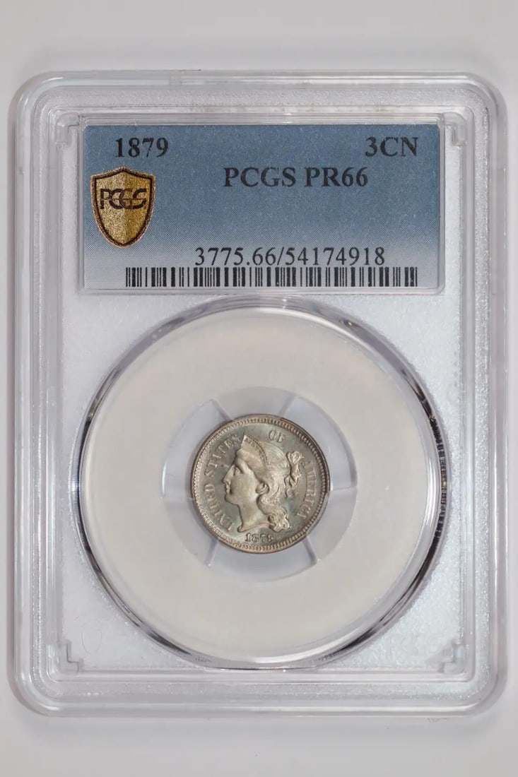 PROOF THREE CENT NICKEL PCGS - 2