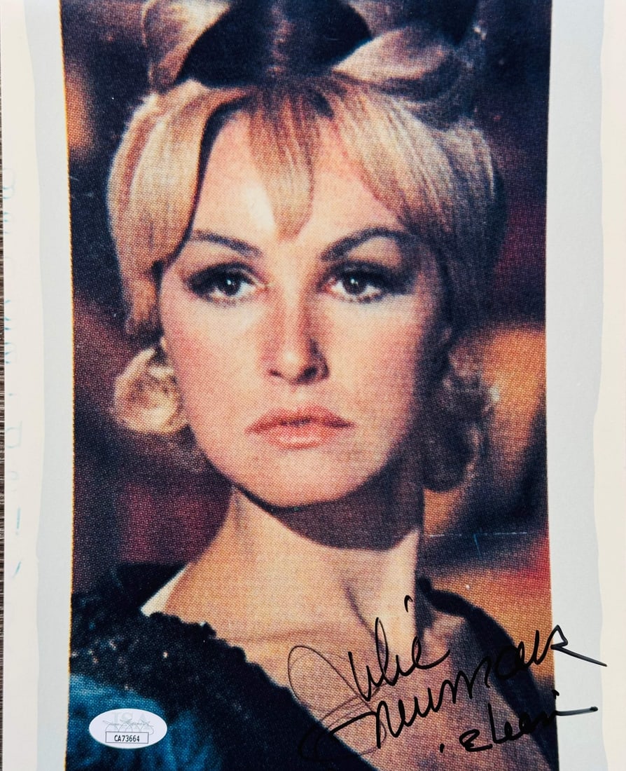 Strict rules apply to use only original words from title.: Strict rules apply to use only original words from title. Authentic Julie Newmar Autographed 8 x10 Celebrity Photo. This photo features a rare and unique autograph in black sharpie from actress Julie 