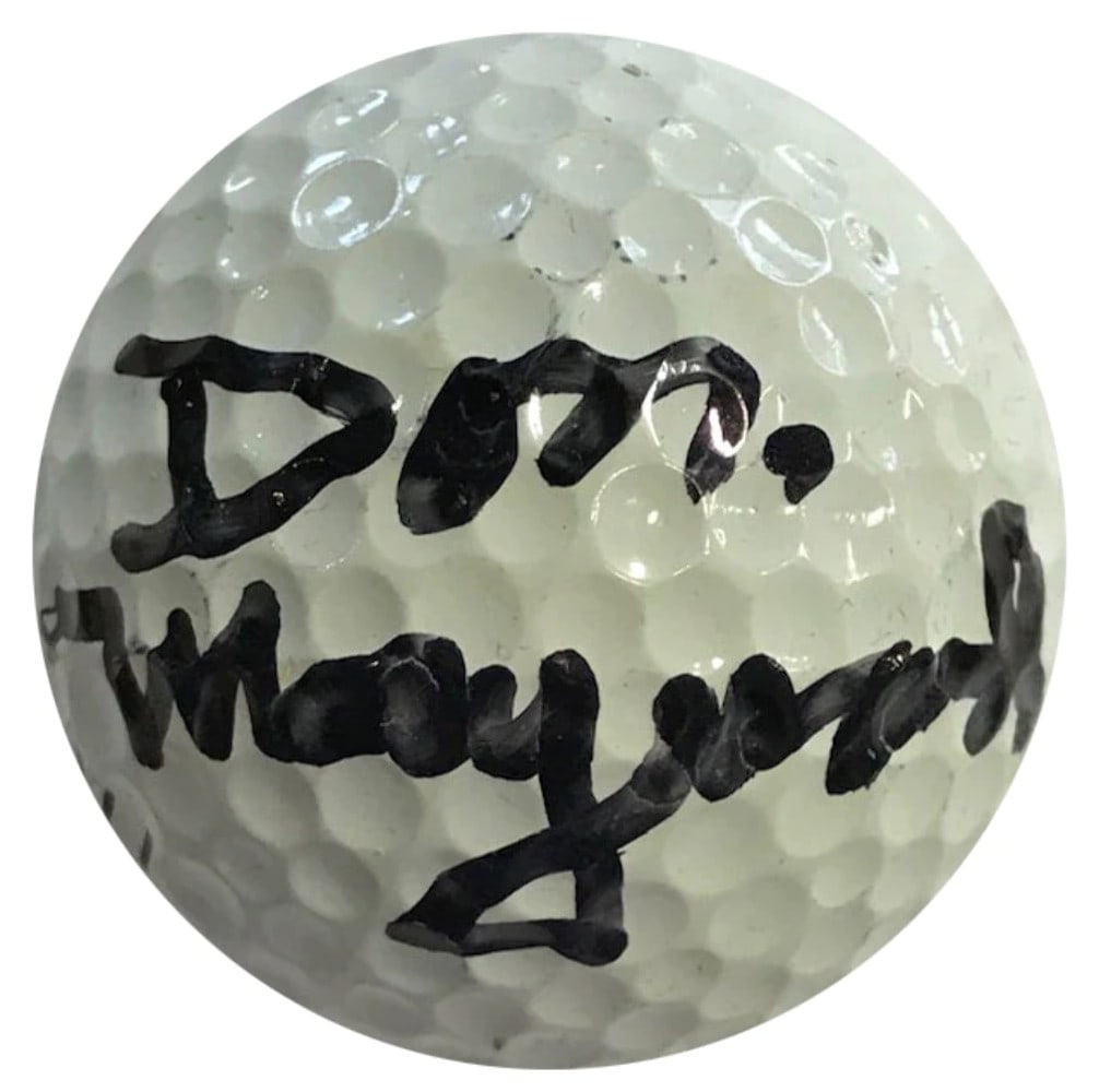 Autographed Don Maynard Max Fli Four Golf Ball: Autographed Don Maynard Max Fli Four Golf Ball Don Maynard's sharpie-signed MaxFli 4 Golf Ball is an authentic collectible featuring the NFL legend's personal mark. The ball itself is a unique piece