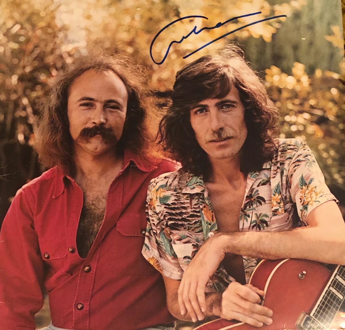 Vinyl record: Vinyl record Authentic Graham Nash Autographed Vinyl Record. This rare "Water" record comes with a COA from James Spence Authentication (JSA) and features a notable autograph. Certified by JSA as a ge