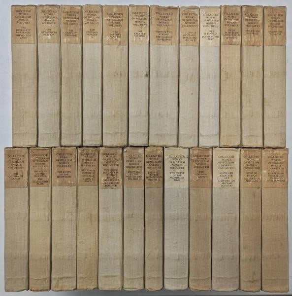 William Morris works 1910 15 limited edition complete set 24 vol collected (1 of 6)