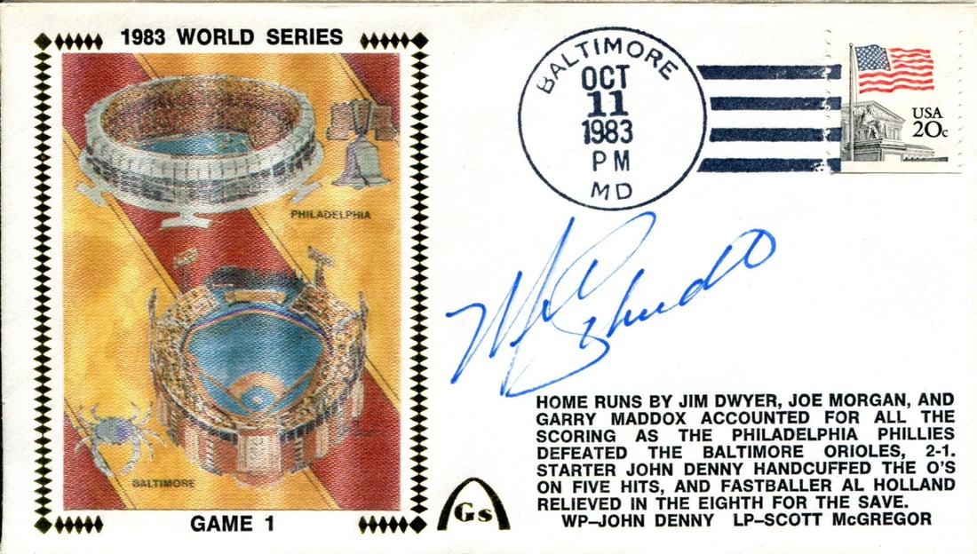Mike Schmidt Autographed First Day: Mike Schmidt Autographed First Day Exceptional Mike Schmidt Autographed First Day available for auction. Review complete item specifications below for detailed information. Item Specifics: Signed in b