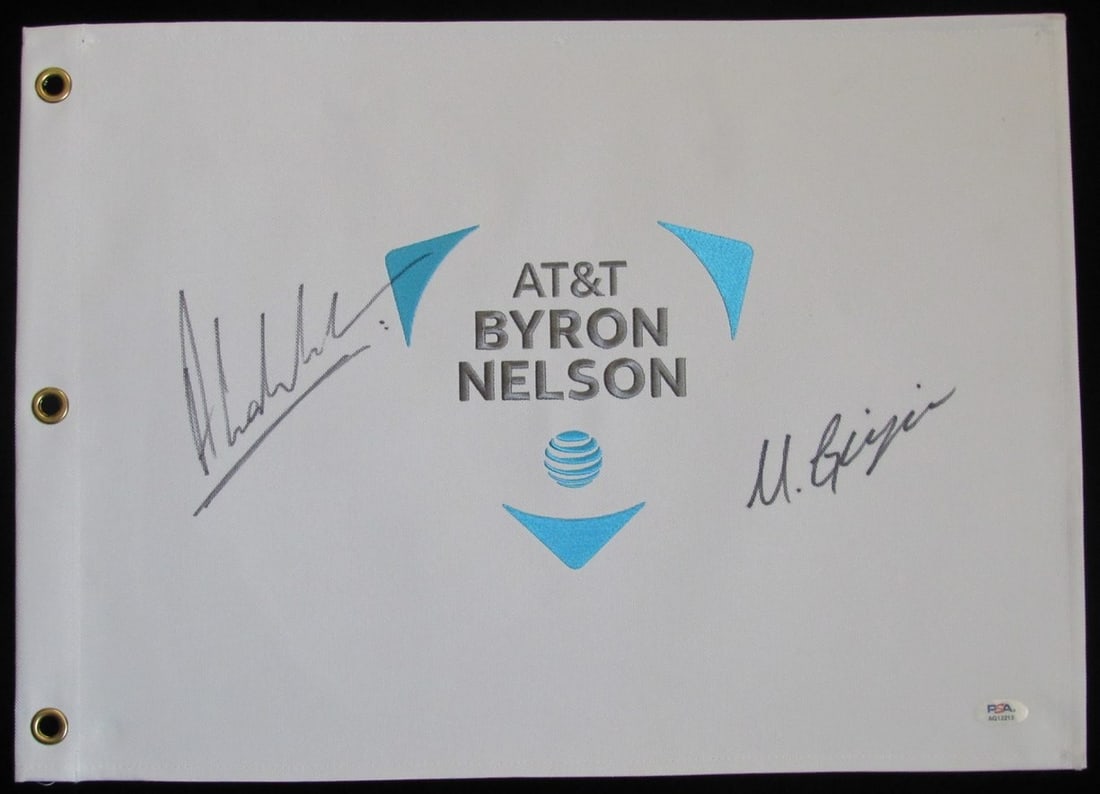 Byron Nelson Pin Flag Autographed by Anirban Lahiri Signed PSA DNA 205617 (1 of 3)