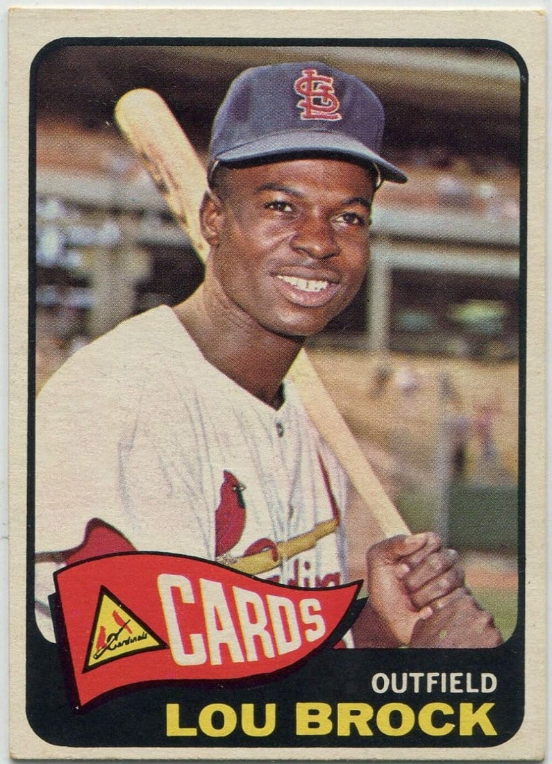 Topps Card Number LouBrock: Topps Card Number LouBrock Lou Brock's 1965 Topps Card #540 features his iconic baseball card image. This vintage collectible showcases Lou Brock in his early career as a St. Louis Cardinals outfielde