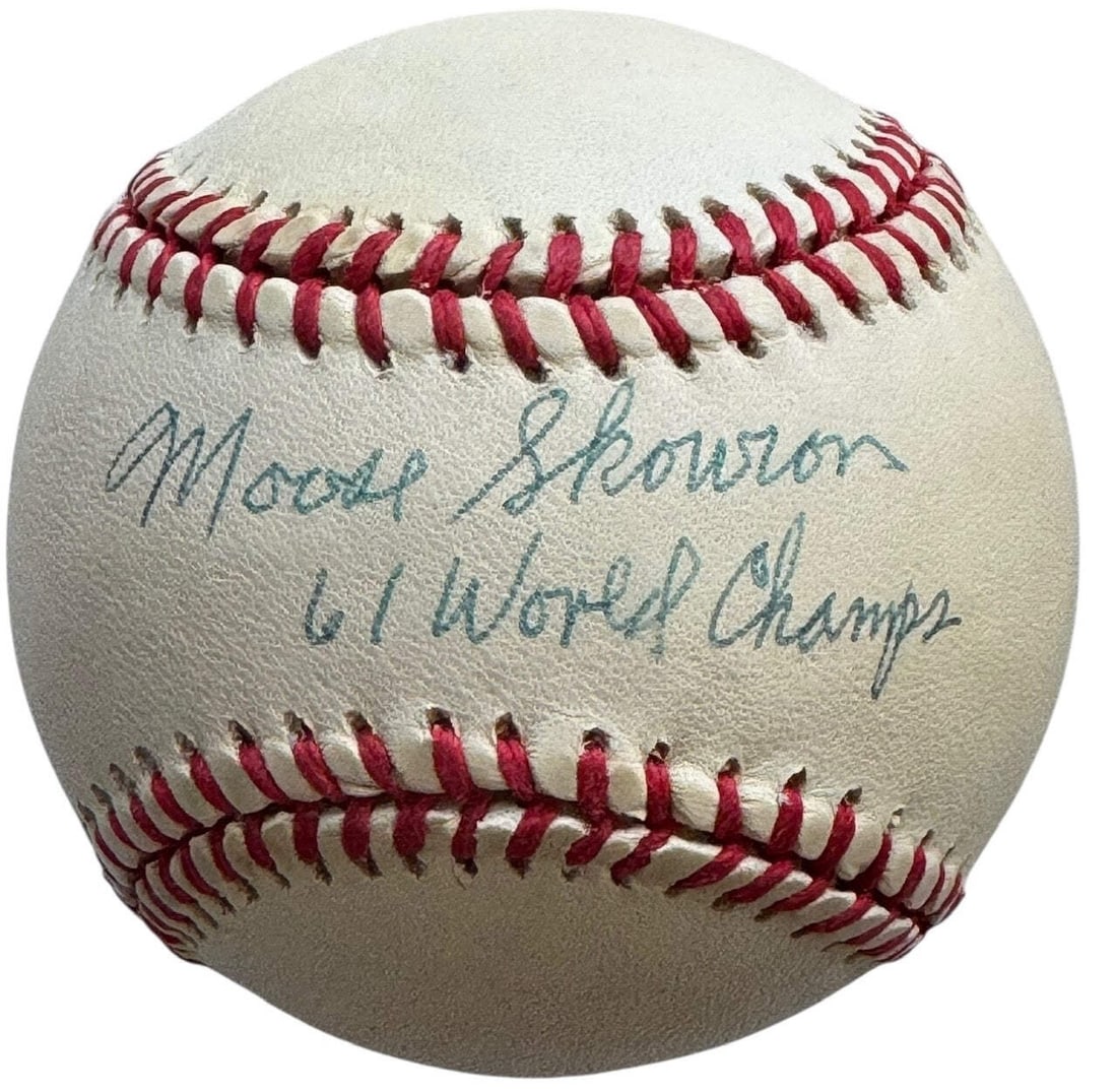 Official Autographed League Baseball by Moose Skowron (1 of 2)