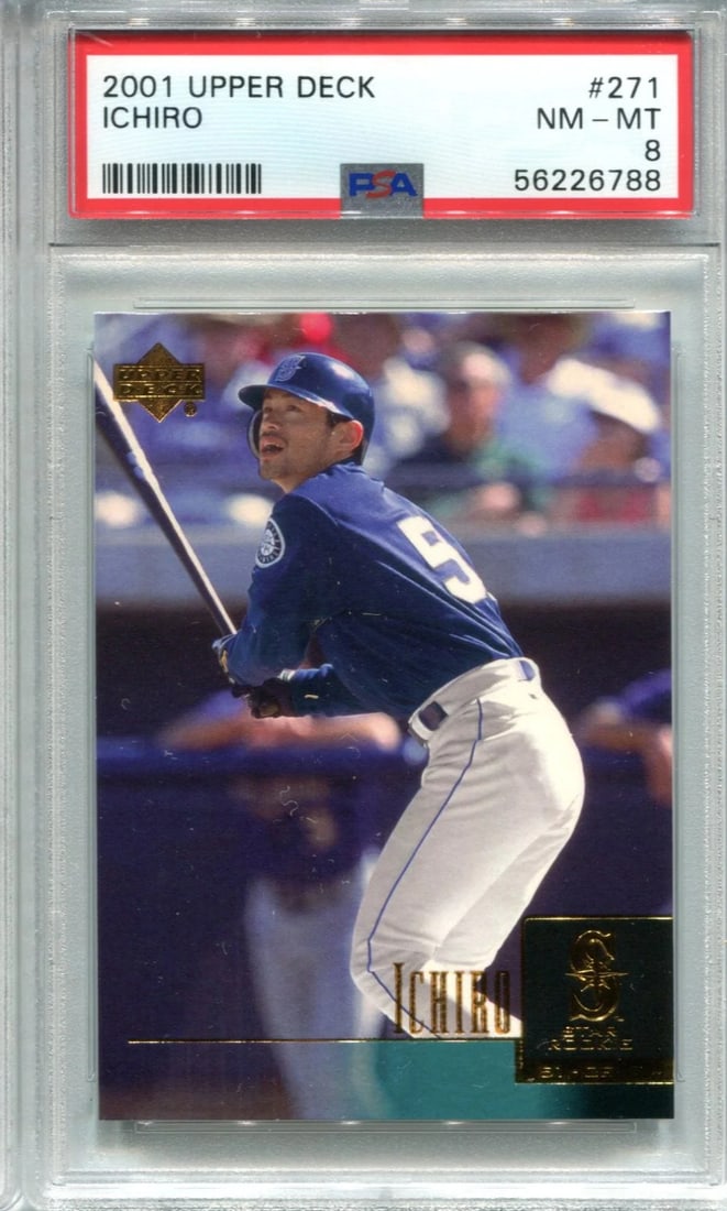 Suzuki Ichiro 2001 Upper Deck #271 Card PSA NM-MT 8 (1 of 2)