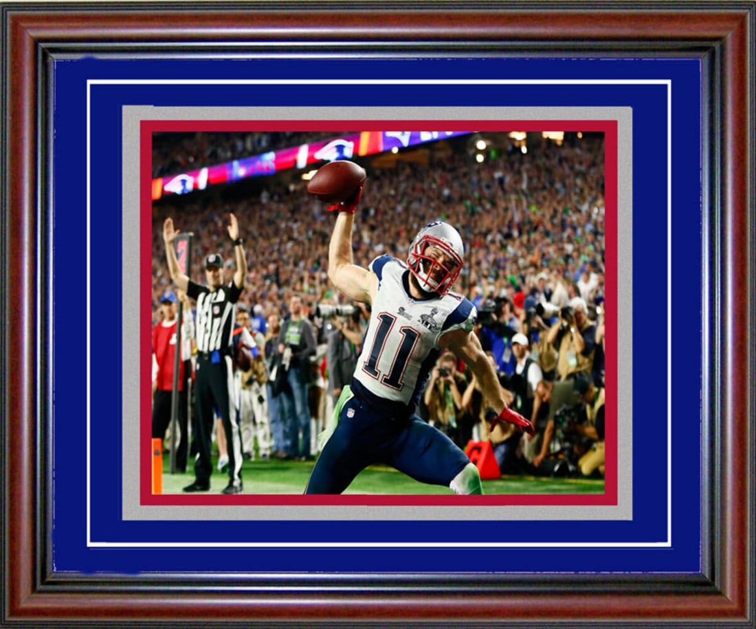 Unsigned Framed Photo Celebrating Julian Edelman 8x10 (1 of 1)