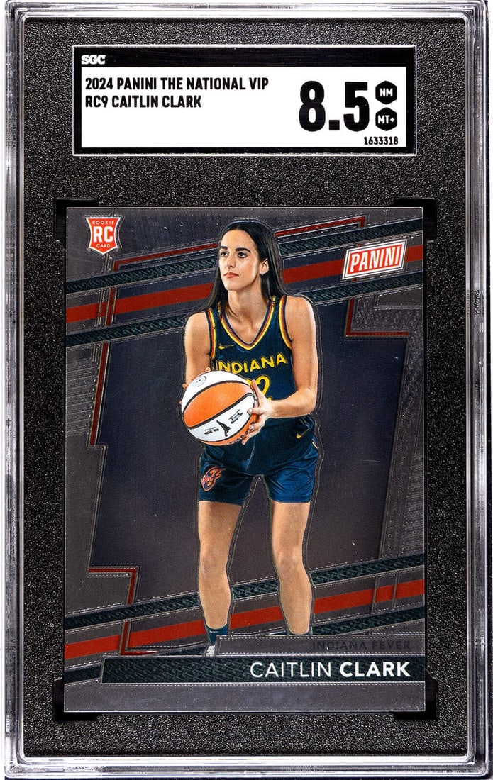 Panini National Caitlin Clark 2024 SGC RC9 Card #VIP 8.5 (1 of 2)