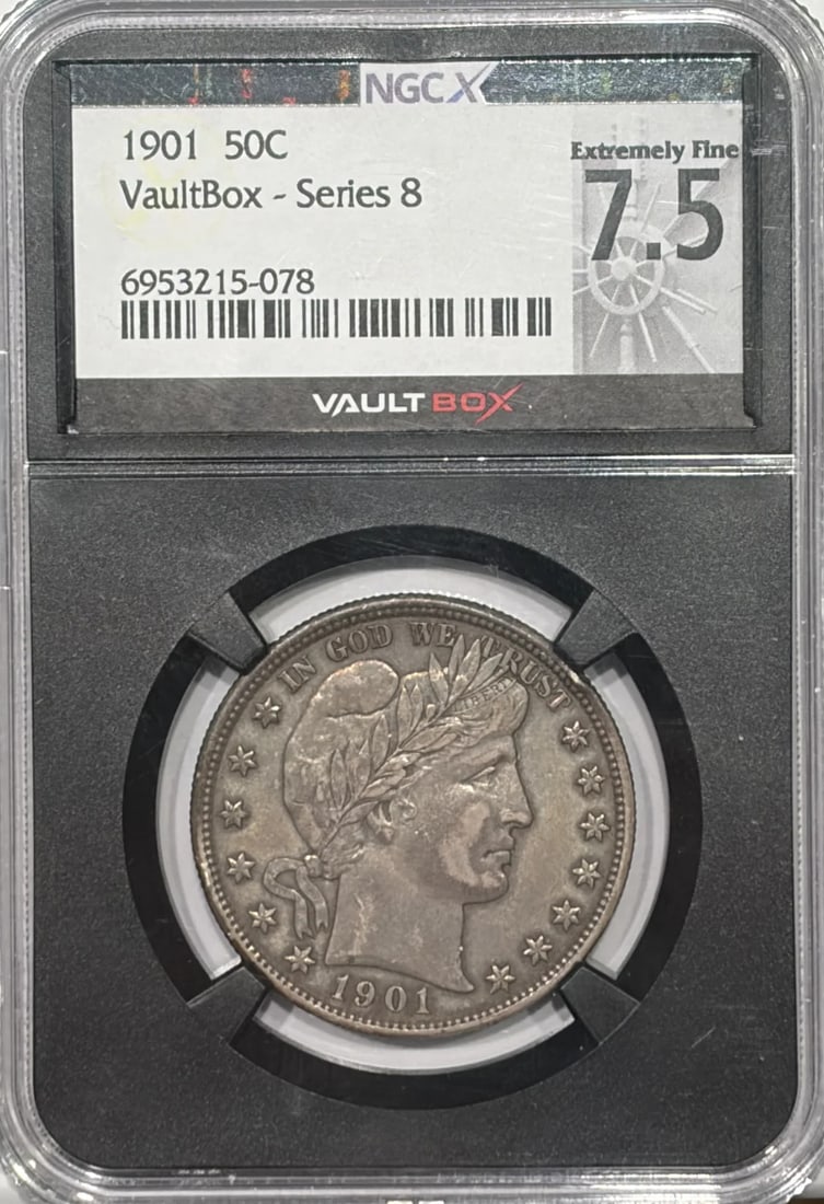 NGC XF-45 Barber Half Dollar 1901: NGC XF-45 Barber Half Dollar 1901 Exceptional 45 Barber Half Dollar 1901 available for auction. Review complete item specifications below for detailed information. Item Specifics: Certification: NGC