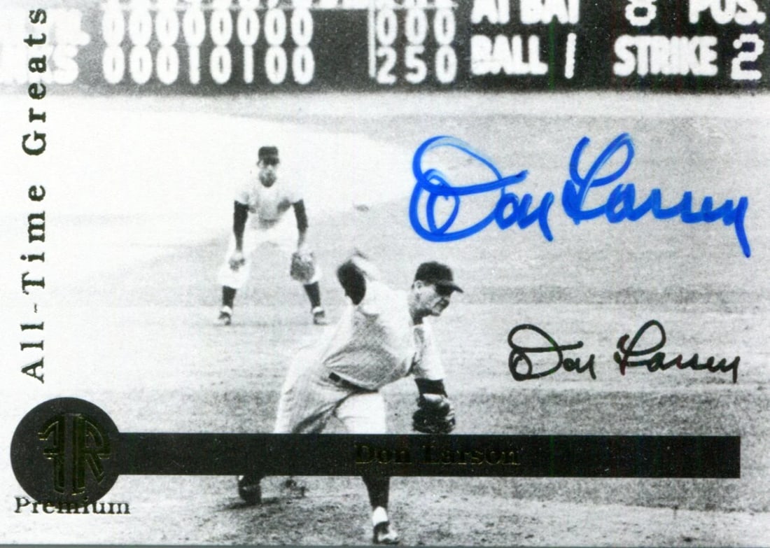 Autographed premium card front row don larson (1 of 1)