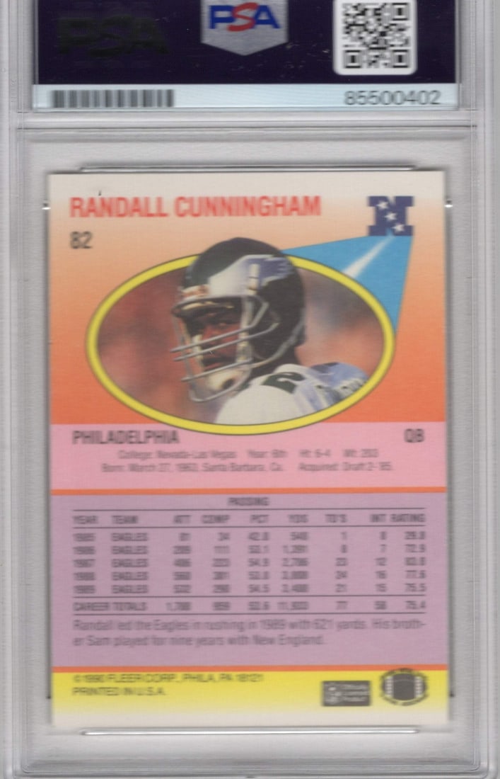 Fleer Authentic Auto PSA Cunningham 1990 - 2