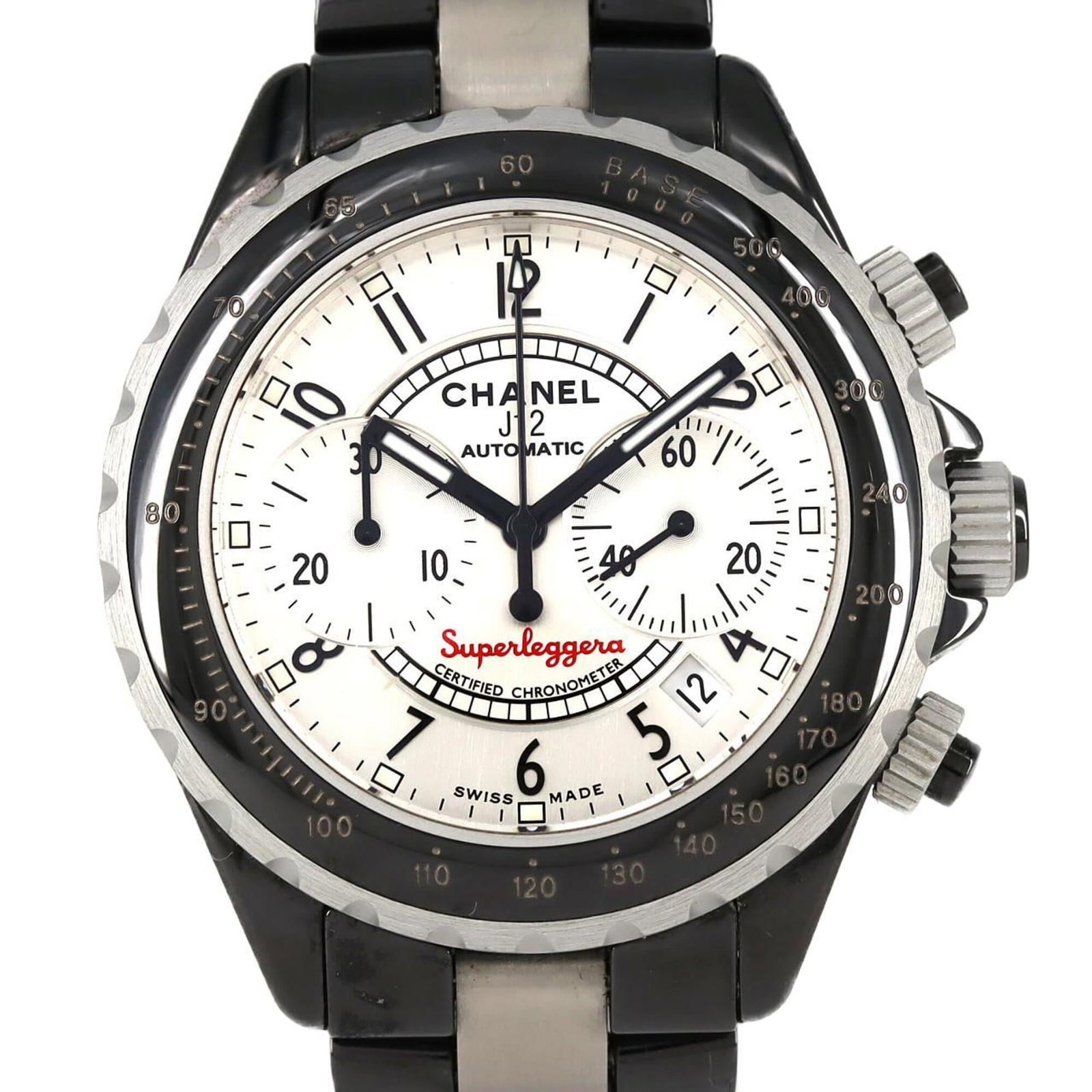 Rule Strict Watch Wrist Chanel: Rule Strict Watch Wrist Chanel This sleek Rule Strict Watch Wrist Chanel boasts an aluminum and ceramic case with a silver dial, measuring 41mm in diameter. The watch features a durable aluminum and c