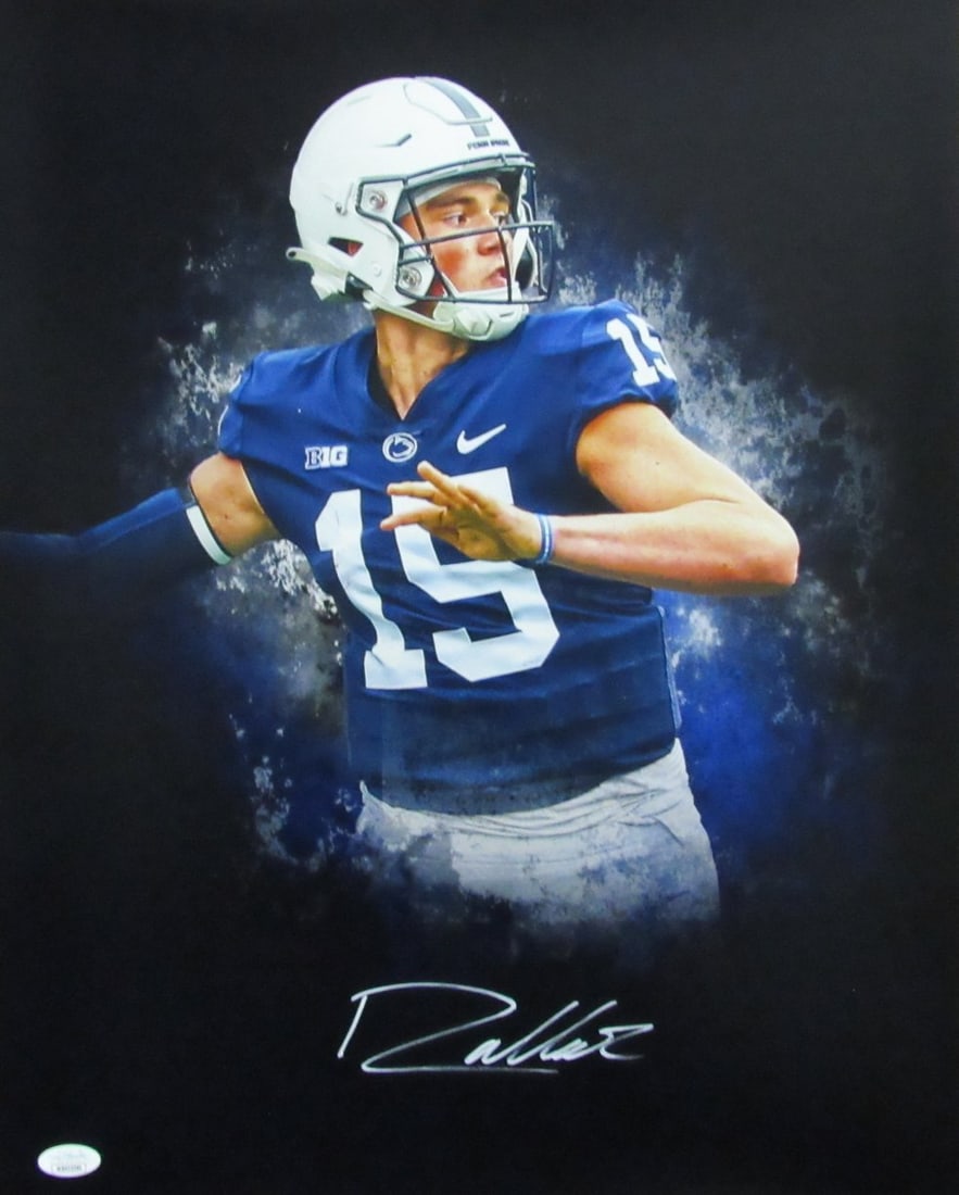 Penn State 16x20 Autographed Photo by Drew Allar JSA 182891 (1 of 3)