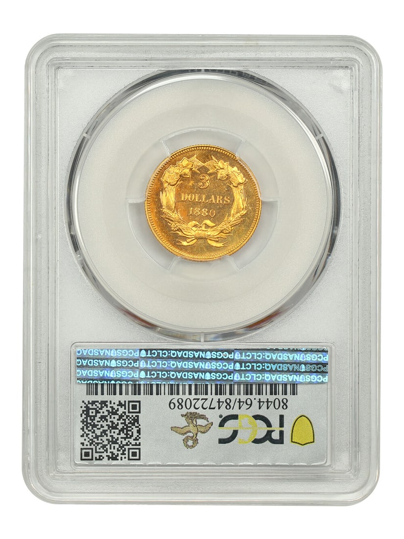 PCGS PR64 Three Dollar - 2