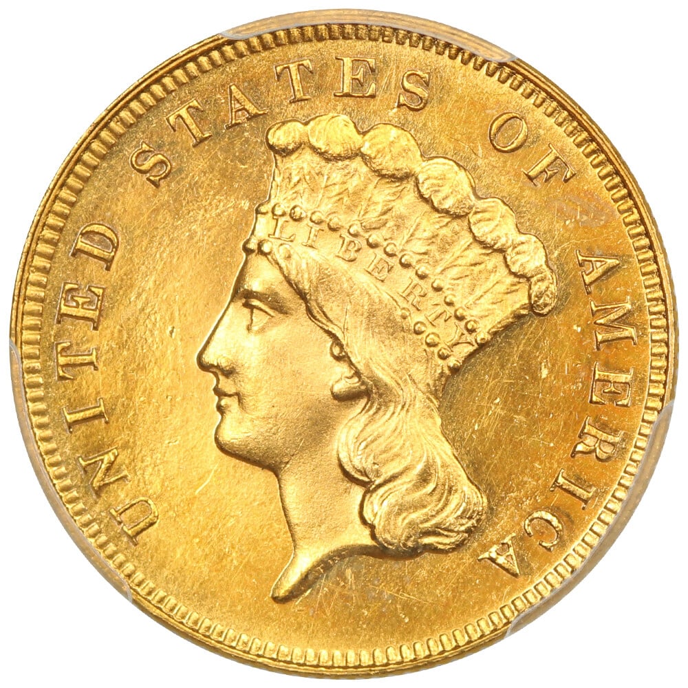 PCGS PR64 Three Dollar - 3