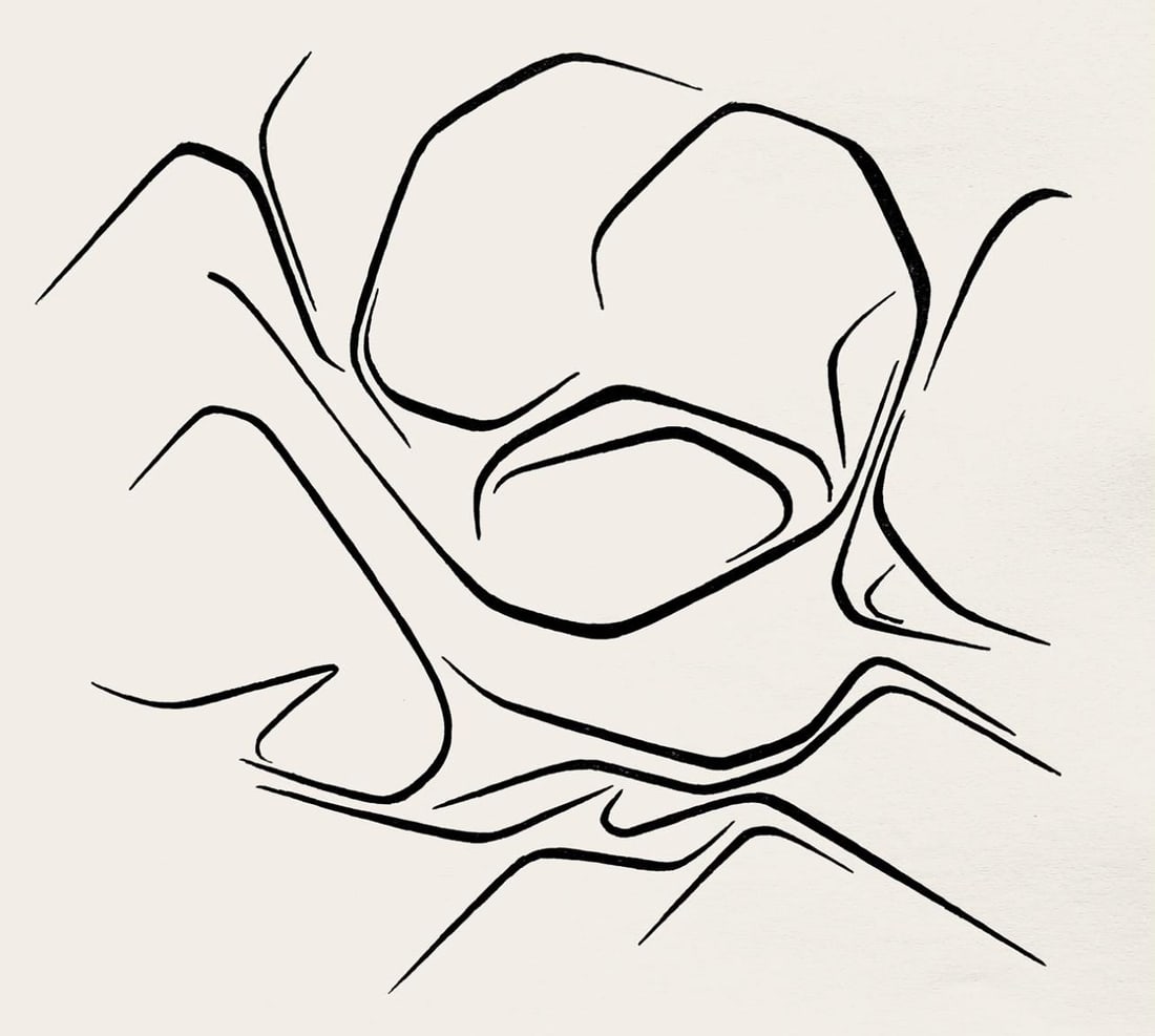 Composition by Pablo Palazuelo Lithograph: Composition by Pablo Palazuelo Lithograph Lithograph on vlin paper, this Composition by Pablo Palazuelo measures 15 x 11 inches and is in excellent condition. Noted for its inclusion in the Hommage Ai