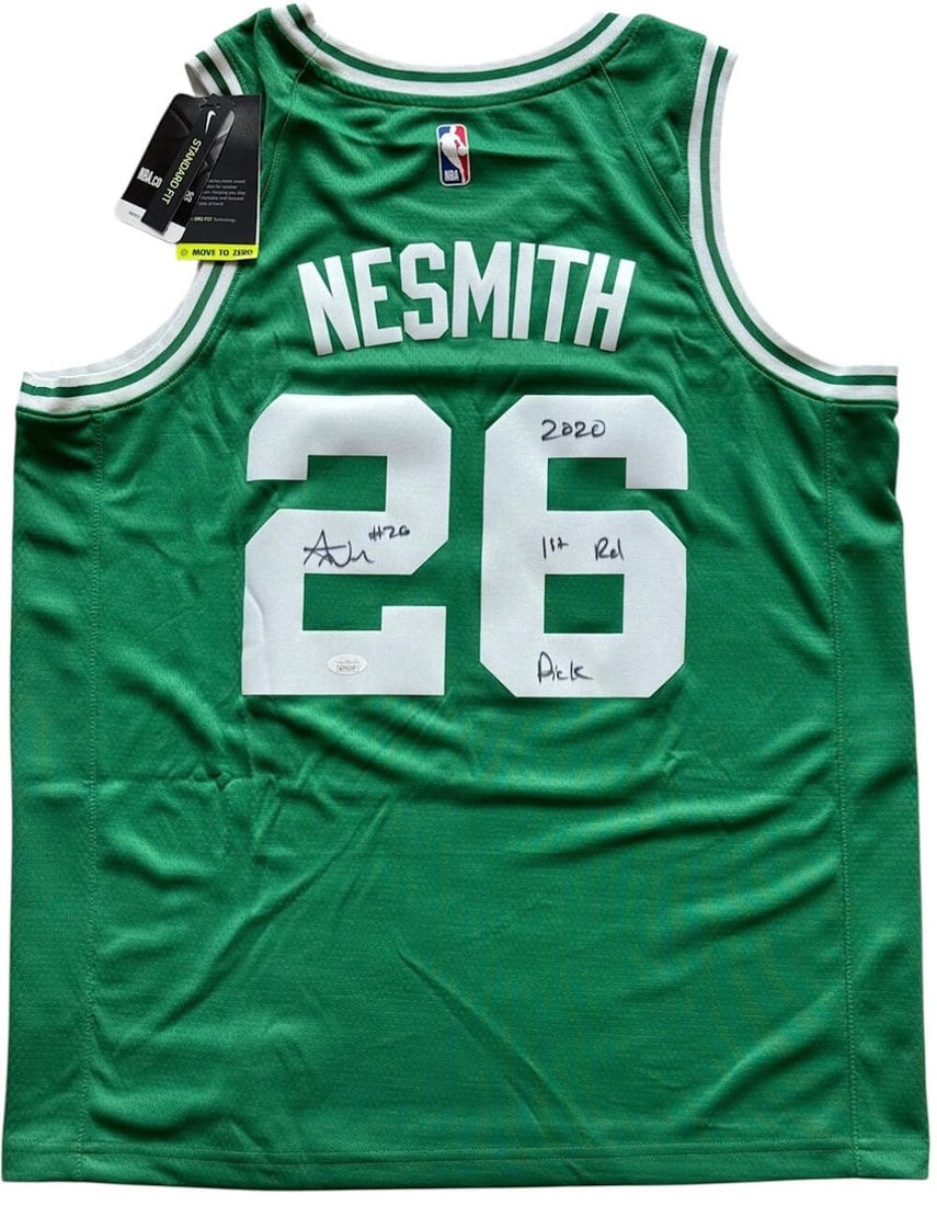 Authentic Autographed Celtics Boston Nike Aaron Nesmith Jersey JSA (1 of 3)