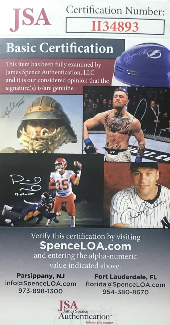 Redgrave Signed By JSA - 2