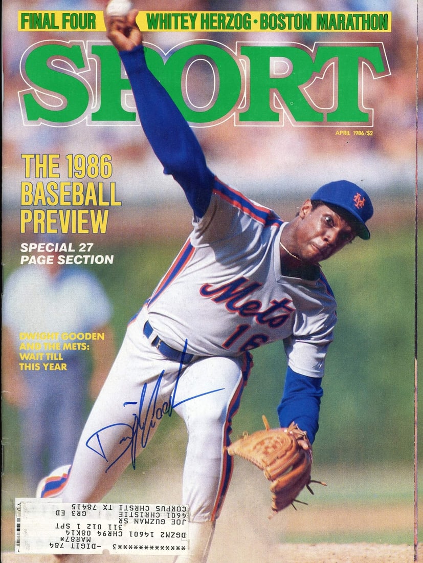 Sport Magazine Signed By Doc Gooden (1 of 1)