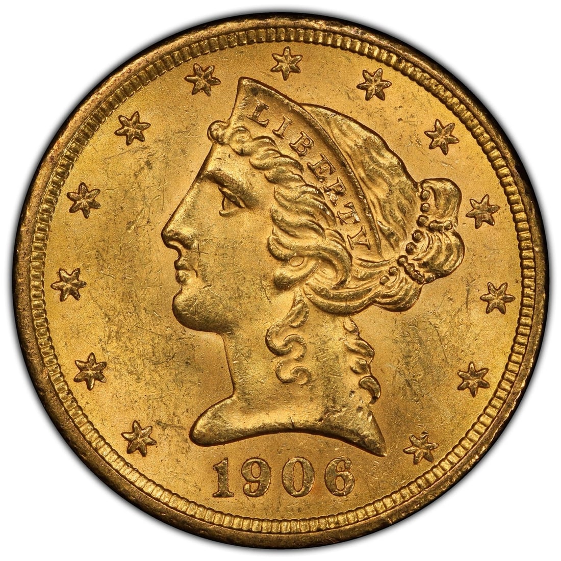 $5 Liberty Head Half Eagle MS63+ - 3