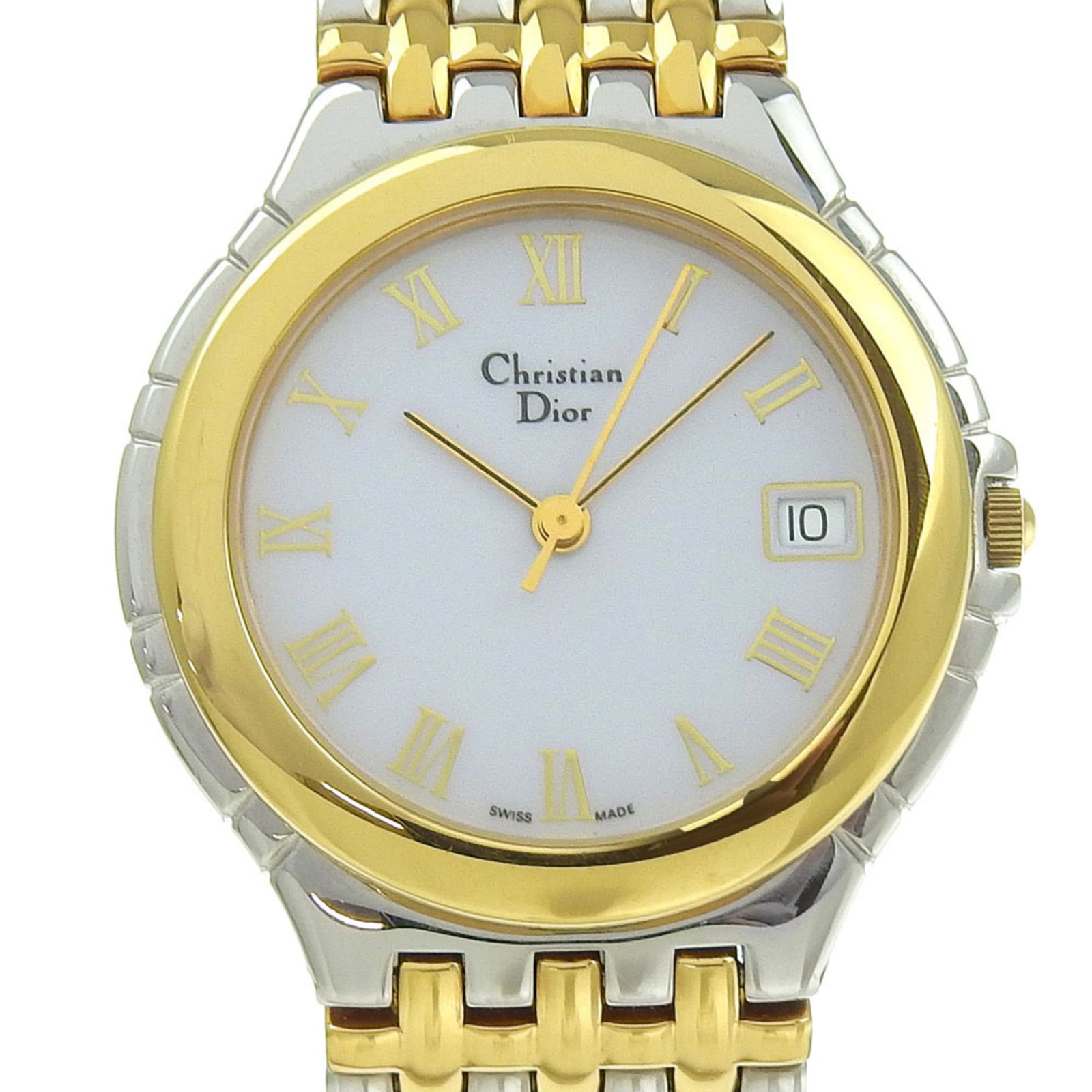 Christian watches Dior: Christian watches Dior Christian Dior watches are known for their elegant design and sophisticated style. This gold-plated, stainless steel Christian Dior wristwatch features a white dial and