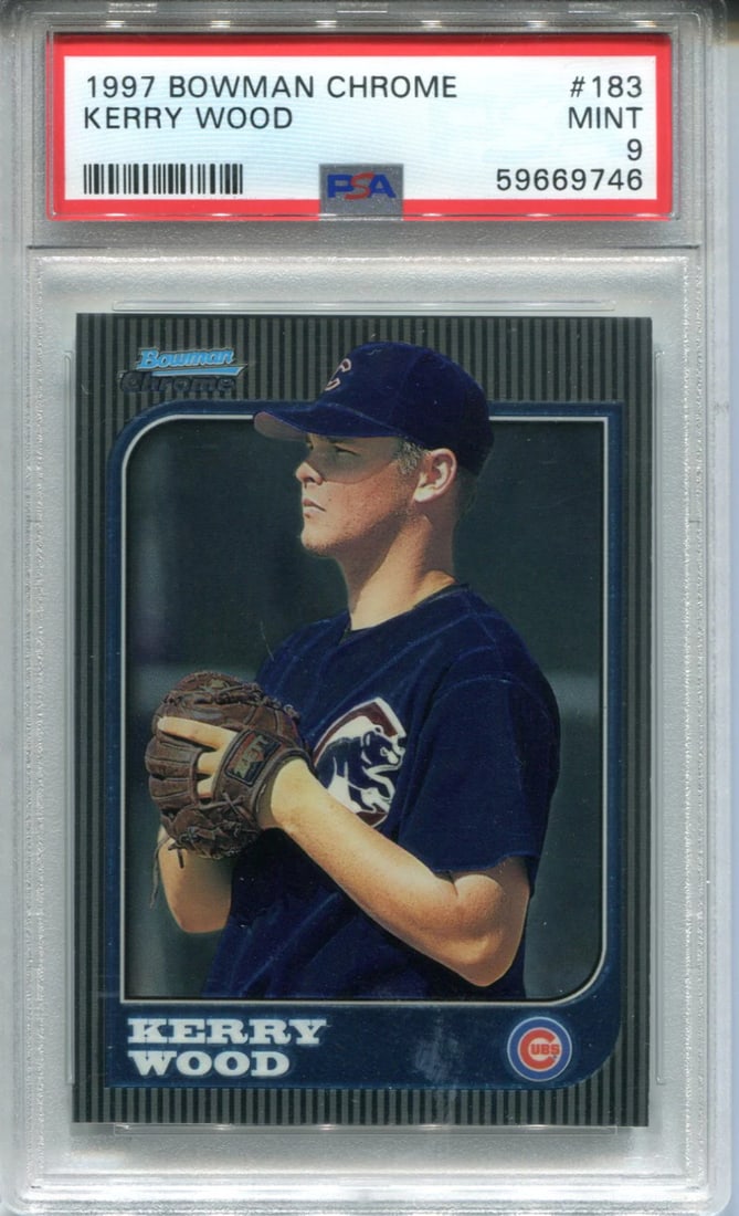 Chrome Bowman 1997 Kerry Wood #183 Card (1 of 2)