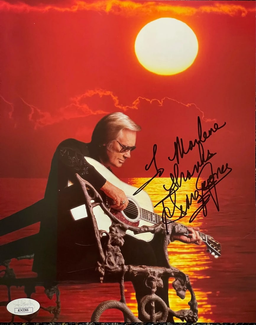 George Jones Celebrity Photo JSA: George Jones Celebrity Photo JSA Exceptional George Jones Celebrity Photo available for auction. Review complete item specifications below for detailed information. Item Specifics: Brand: James Spence