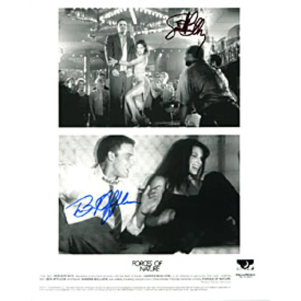 Affleck Bullock Signed Photo Celeb 8x10: Affleck Bullock Signed Photo Celeb 8x10 Ben Affleck and Sandra Bullock star as two mismatched travelers in this iconic black & white photo from Forces of Nature. The 8x10 photo showcases the