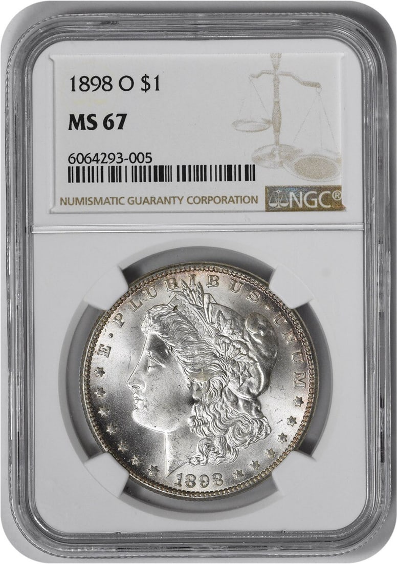 Morgan Silver Dollar MS67NGC 1898 (1 of 3)
