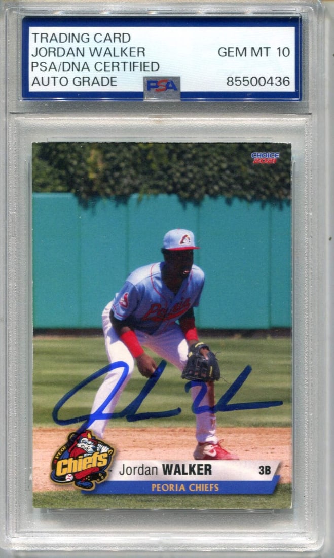 PSA AUTO GEM CARD 2021 WALKER JORDAN SPORTSCARDS CHOICE MOUNTAIN: PSA AUTO GEM CARD 2021 WALKER JORDAN SPORTSCARDS CHOICE MOUNTAIN Exceptional 2021 available for auction. Review complete item specifications below for detailed information. Item Specifics: Brand: Bowm