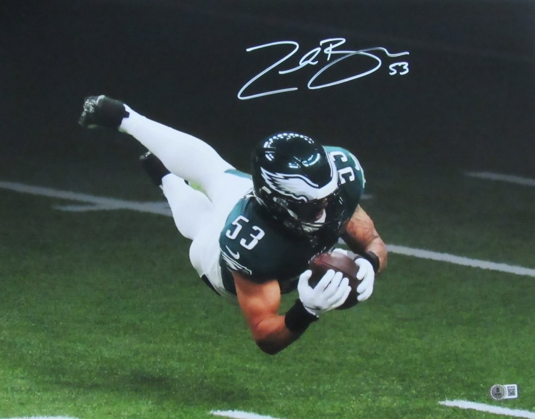 Signed Philadelphia Eagles Photo 16x20 Beckett Zack Baun Autographed (1 of 3)