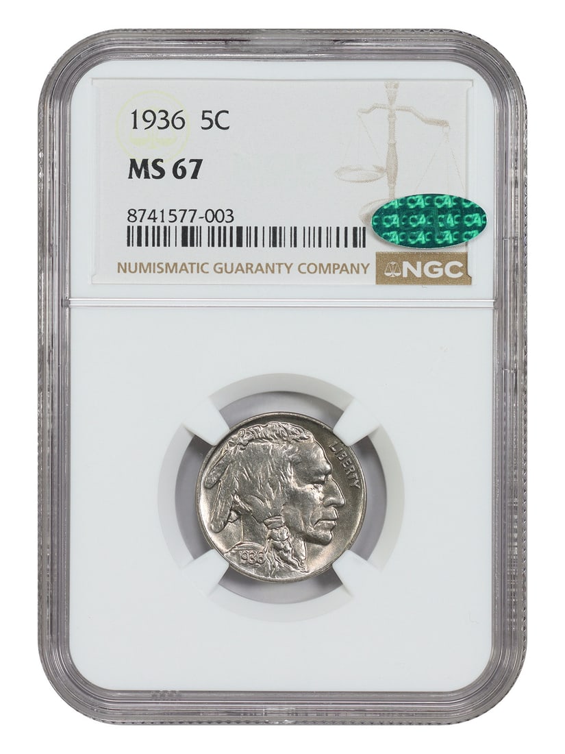 Buffalo Nickel 5c MS67 Ngc (1 of 4)