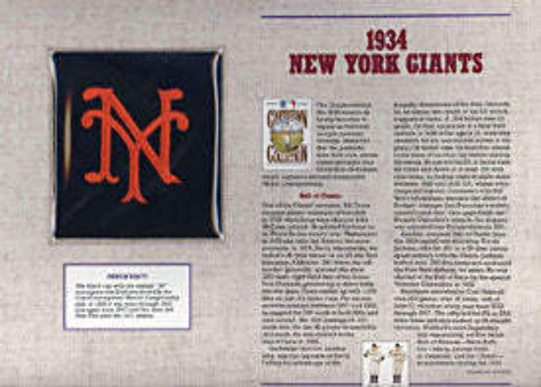 Giants Patch Commemorative Card (1 of 1)