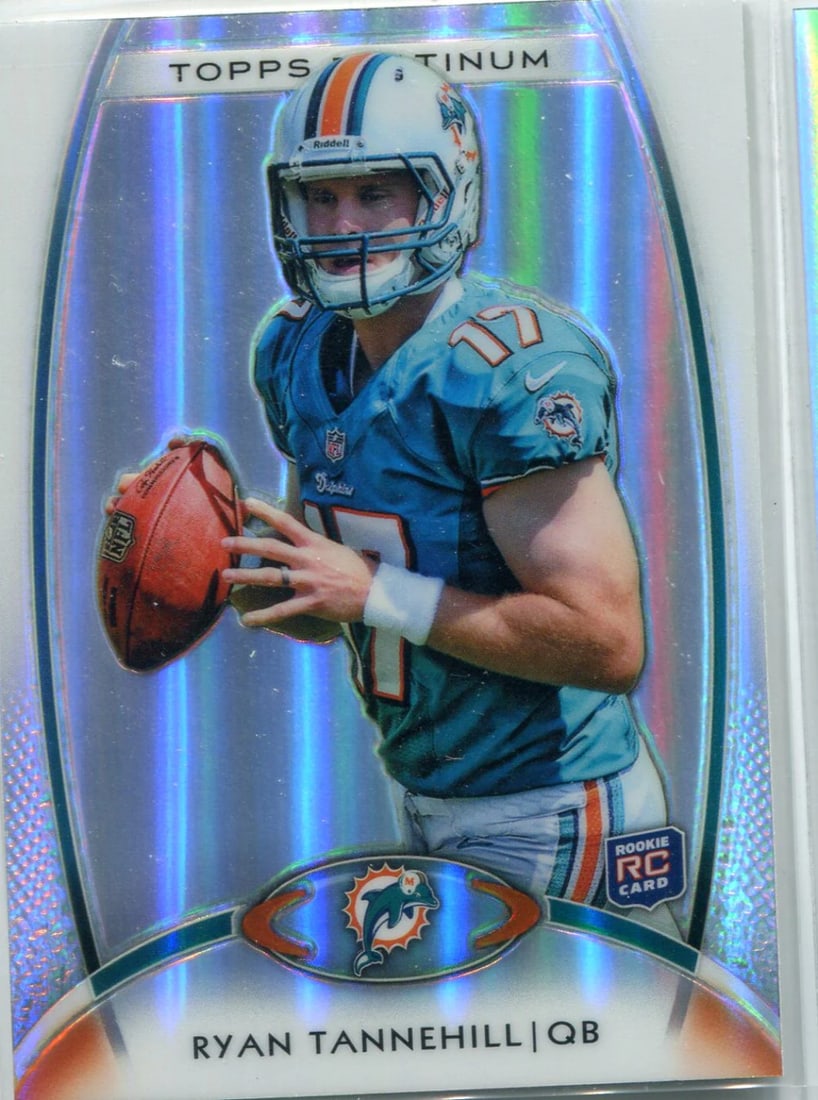 Unsigned Rookie Card Topps Platinum Ryan Tannehill: Unsigned Rookie Card Topps Platinum Ryan Tannehill Ryan Tannehill 2012 Topps Platinum Unsigned Rookie Card - A rare opportunity to own an autographed rookie card from NFL quarterback Ryan Tannehill.