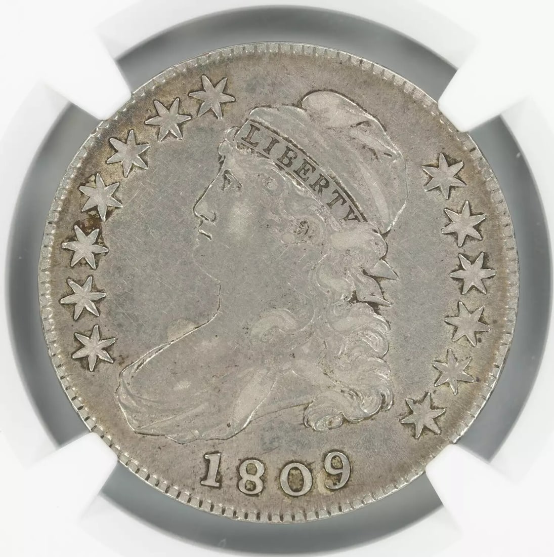 Half Dollar 50 Cent R.5 Capped Bust 1809 - 3