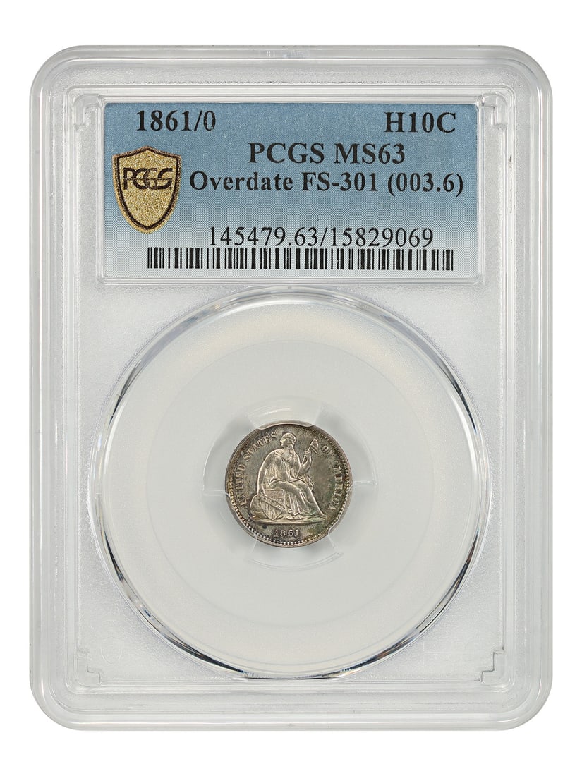 Zero MS63 Overdate Half Dime: Zero MS63 Overdate Half Dime The Zero MS63 Overdate Half Dime boasts an impressive grade of 63, showcasing exceptional detail and preservation. Certified by PCGS, this uncirculated coin features the L