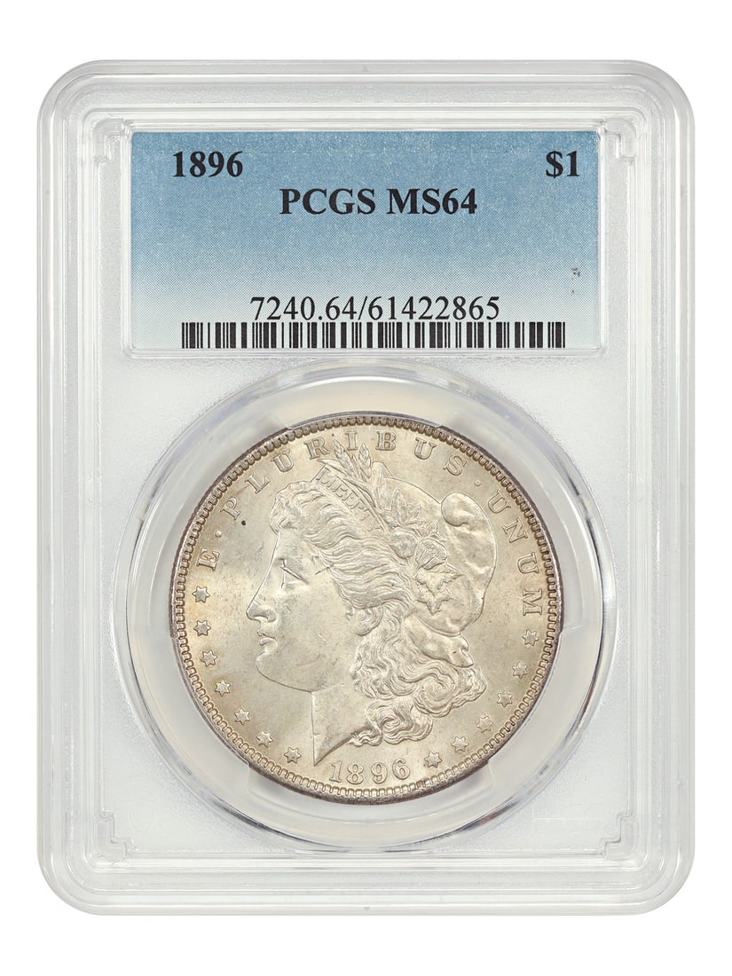 Morgan Dollar PCGS MS64: Morgan Dollar PCGS MS64 The Morgan Dollar PCGS MS64 features a high grade of 64 from the Professional Coin Grading Service (PCGS), indicating excellent condition and minimal wear. This uncirculated