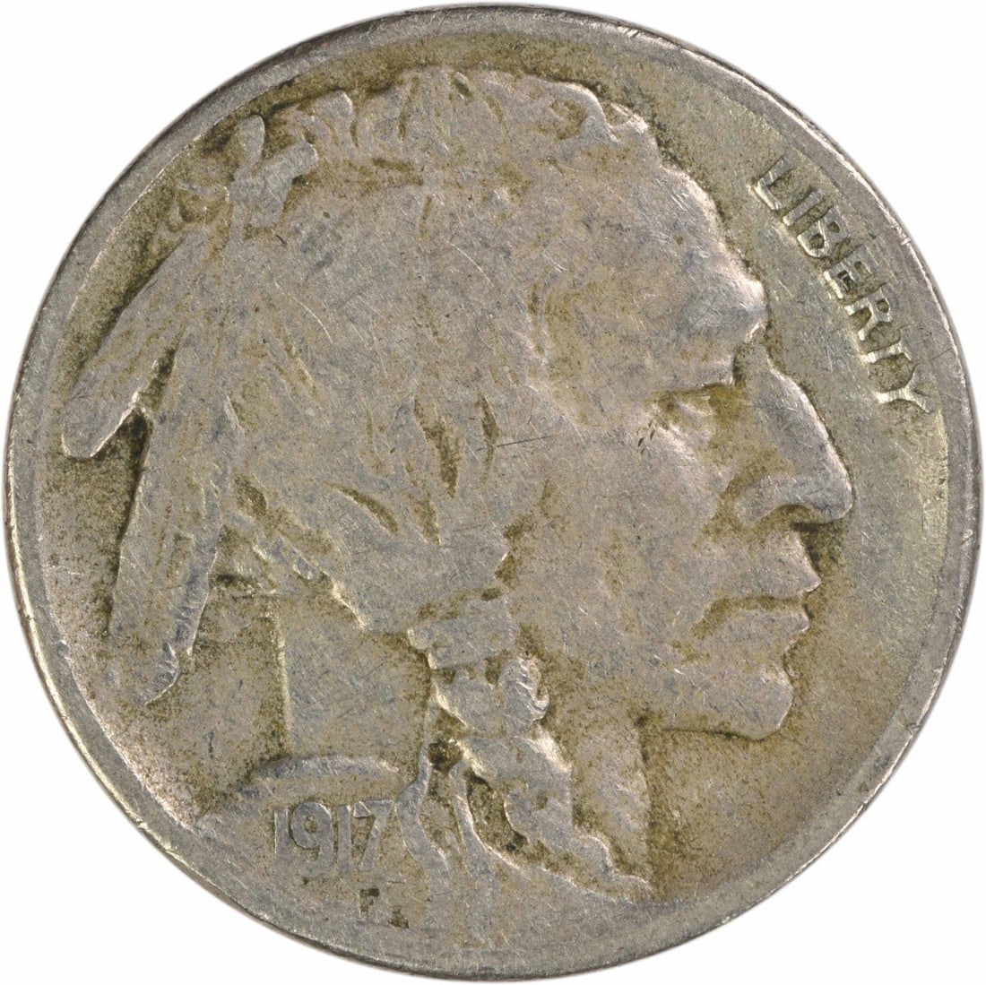 Strict Rules use only 1917 S Buffalo Nickel VF Uncertain: Strict Rules use only 1917 S Buffalo Nickel VF Uncertain The 1917 S Buffalo Nickel features a distinctive design with James Earle Fraser's iconic buffalo on its obverse and a plain edge. This
