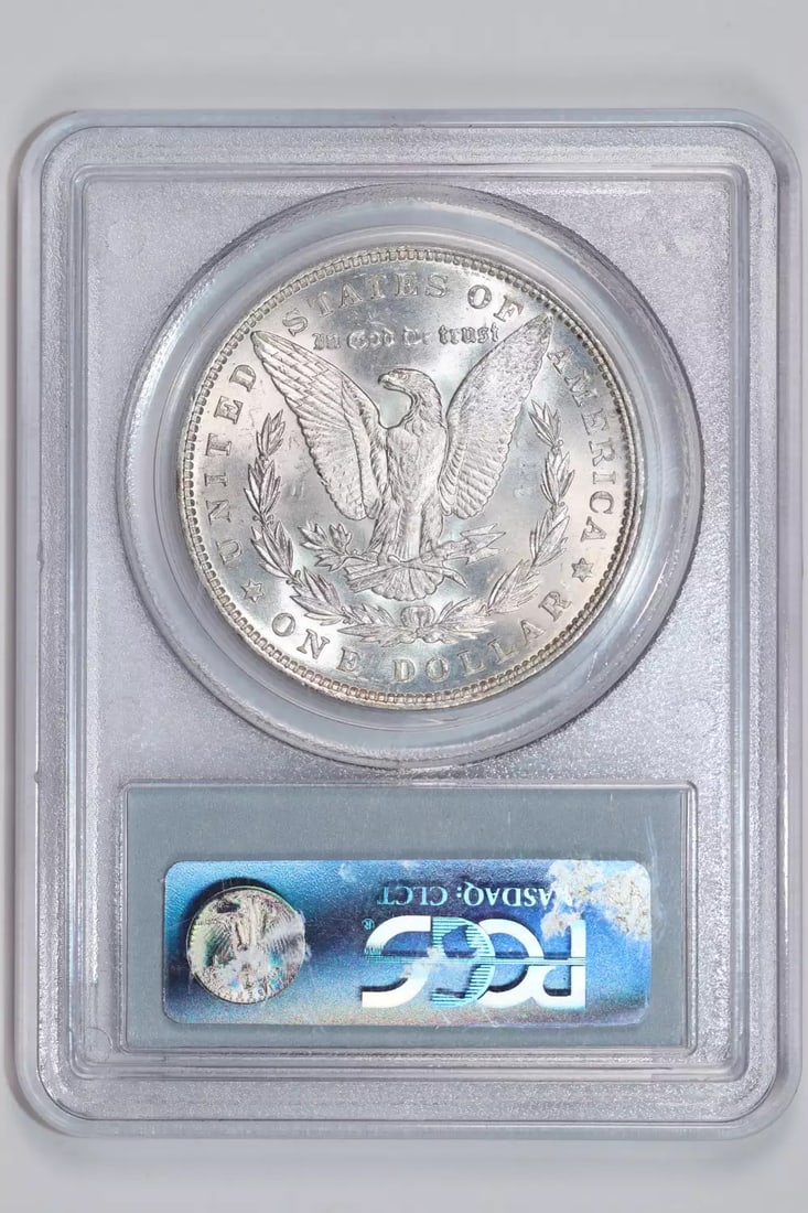 CLASHED REVERSE HOT 50 MORGAN DOLLAR PCGS MS64 - 2