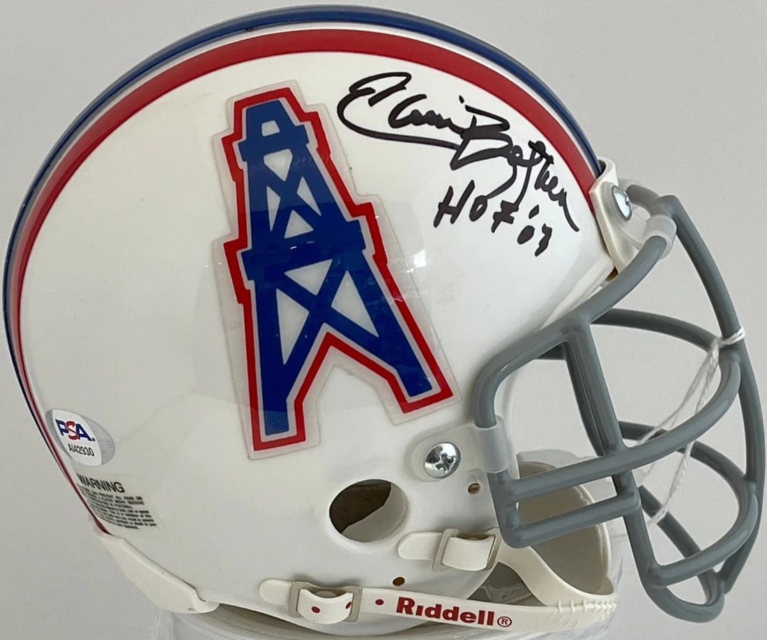Houston Oilers Mini Helmet Signed By Elvin Bethea Authenticated (1 of 1)