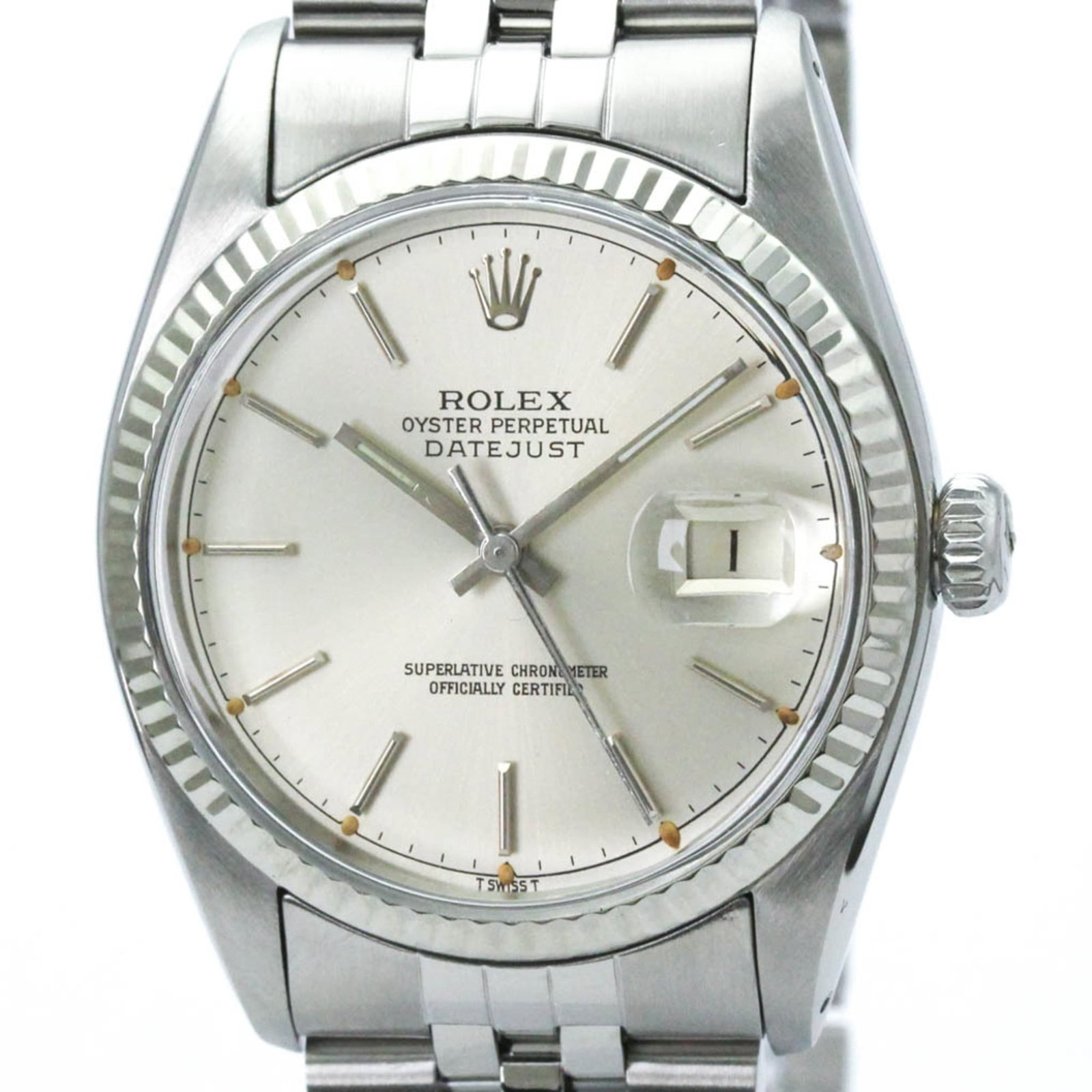 Strict Rules Wear Only Rolex Wrist: Strict Rules Wear Only Rolex Wrist This Rolex wristwatch boasts a sleek 36mm silver case with stainless steel band, perfect for formal occasions. The watch features a few subtle signs of wear, includi