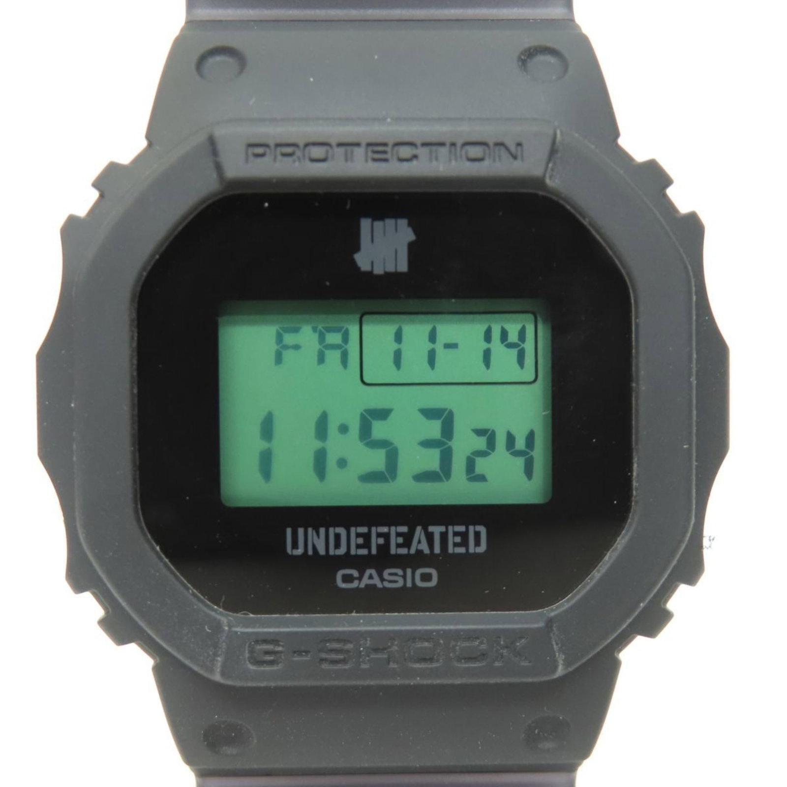 Strict Watch Rules Apply: Strict Watch Rules Apply This Casio wristwatch boasts a sleek digital display and durable resin band, making for a reliable timepiece. With its black and gray color scheme, this watch stands out with 