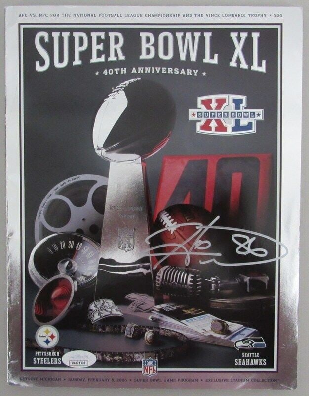 Super Bowl XL Program Signed By Hines Ward Steel City Legends (1 of 3)