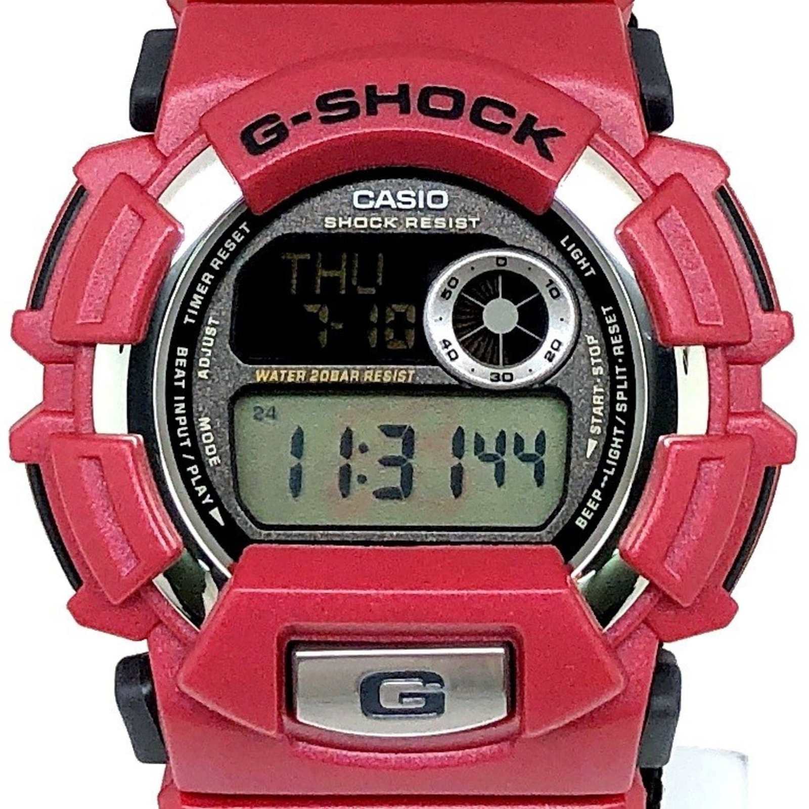 Strict Watch Rules Apply: Strict Watch Rules Apply Ceramic red Casio wristwatch with a few traces of usage and some scratches/dirt, still in very good condition. The watch features a striking red color on both the case and