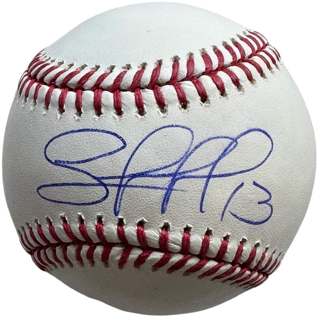 Strict Rules For Authenticity Guaranteed: Strict Rules For Authenticity Guaranteed Authenticity guaranteed with strict rules in place. This Official Robert Manfred Baseball features a blue ink signature across the sweet spot from baseball leg