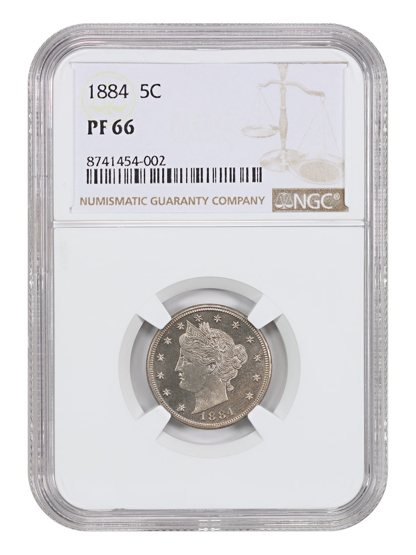 NGC PR66 Liberty Nickel: NGC PR66 Liberty Nickel The NGC PR66 Liberty Nickel is an uncirculated coin from 1884, certified by the Numismatic Guaranty Corporation (NGC) as having a grade of 66. This coin features the iconic
