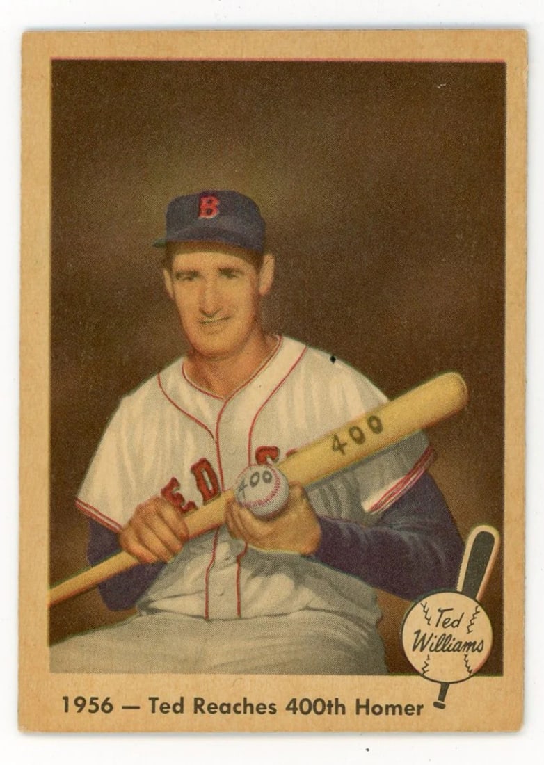 STRICT RULES use only words from original title reach 400th homer: STRICT RULES use only words from original title reach 400th homer Original Ted Williams 1959 Fleer Baseball Card #57. This card features an iconic baseball legend and is part of one of the most recogn