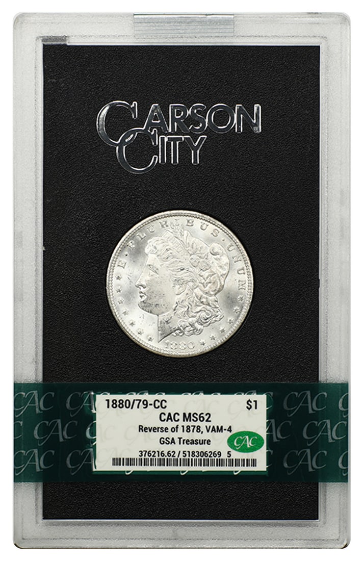 MS62 CACG Reverse of 1878 VAM4 Box COA: MS62 CACG Reverse of 1878 VAM4 Box COA The MS62 CACG Reverse of 1878 VAM4 Boxed COA features an uncirculated Morgan Dollar with a striking reverse design, certified by CACG as a high-quality specimen.