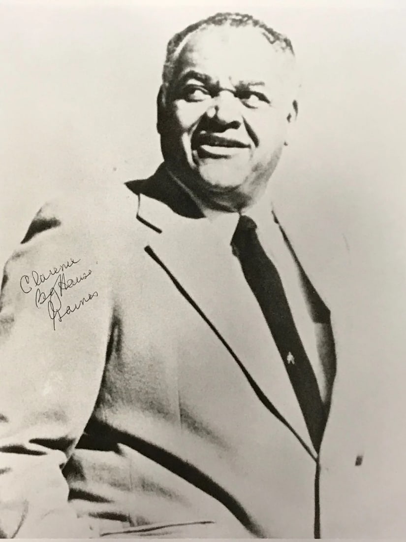 Signed 8x10 Photo by Clarence Gaines Big House: Signed 8x10 Photo by Clarence Gaines Big House Signed 8x10 Photo by Clarence Gaines Big House. This photo features a notable signature across the front in black pen, making it a unique piece for fans 