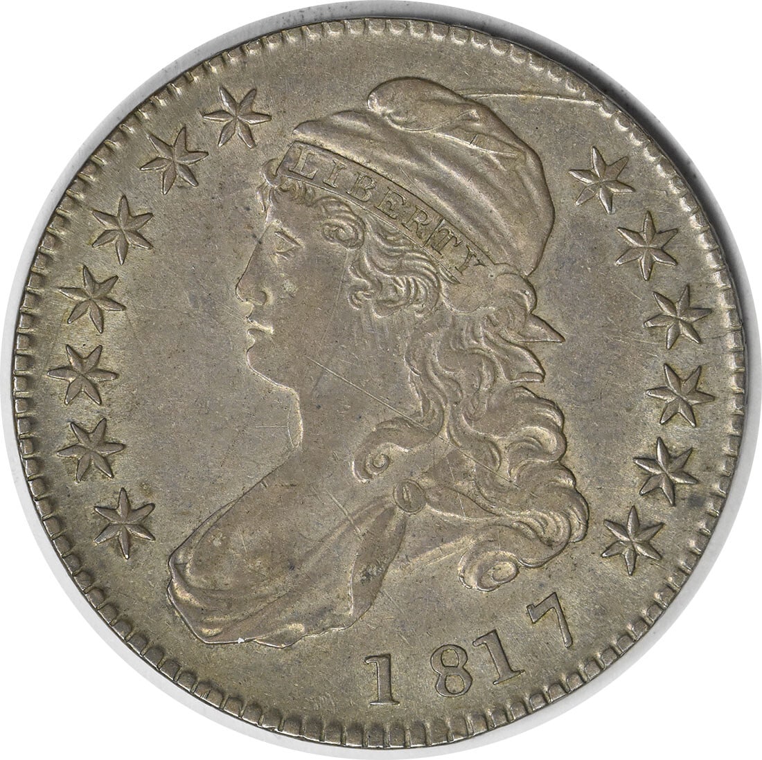 Bust Half Dollar O-106 EF Uncertified Coins: Bust Half Dollar O-106 EF Uncertified Coins The Bust Half Dollar O-106 EF Uncertified Coin features an impressive design from John Reich, with its 89.2% silver composition and 10.8% copper making for